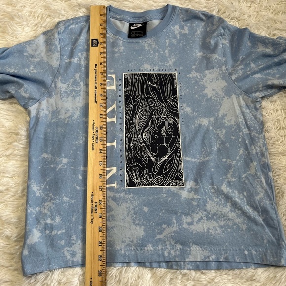 Nike | Athletic Department 1972 Elevation Map Blue Tie Dye T-Shirt - Picture 7 of 7